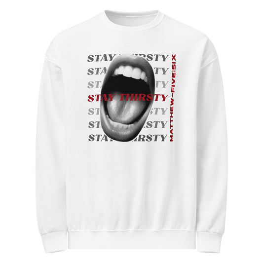 Thirsty sweatshirt white