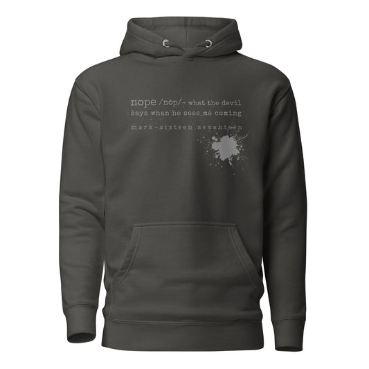 Nope hoodie sweatshirt vintage black