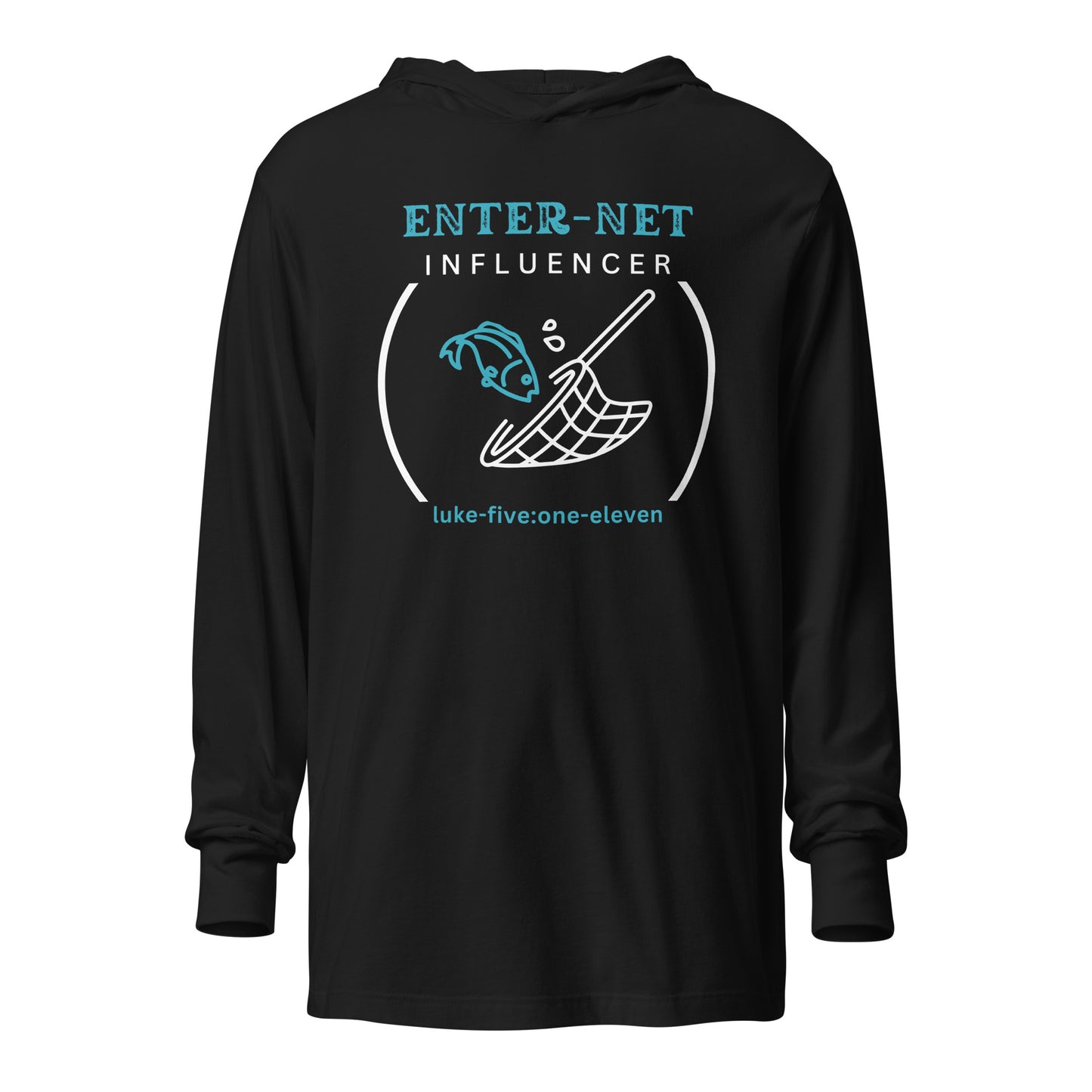 Enter-Net Influencer hoodie t-shirt black