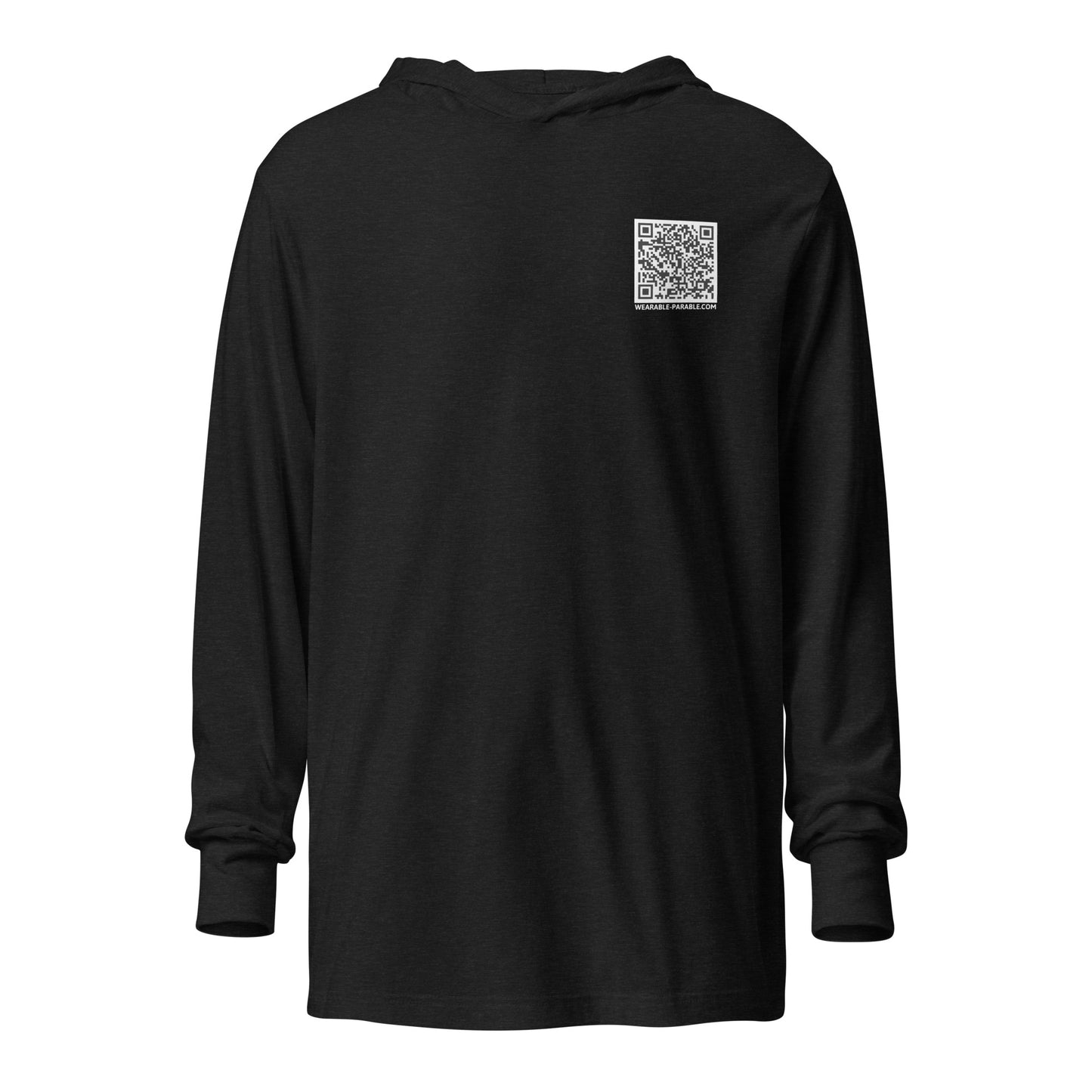 #Salty hooded t-shirt charcoal black triblend