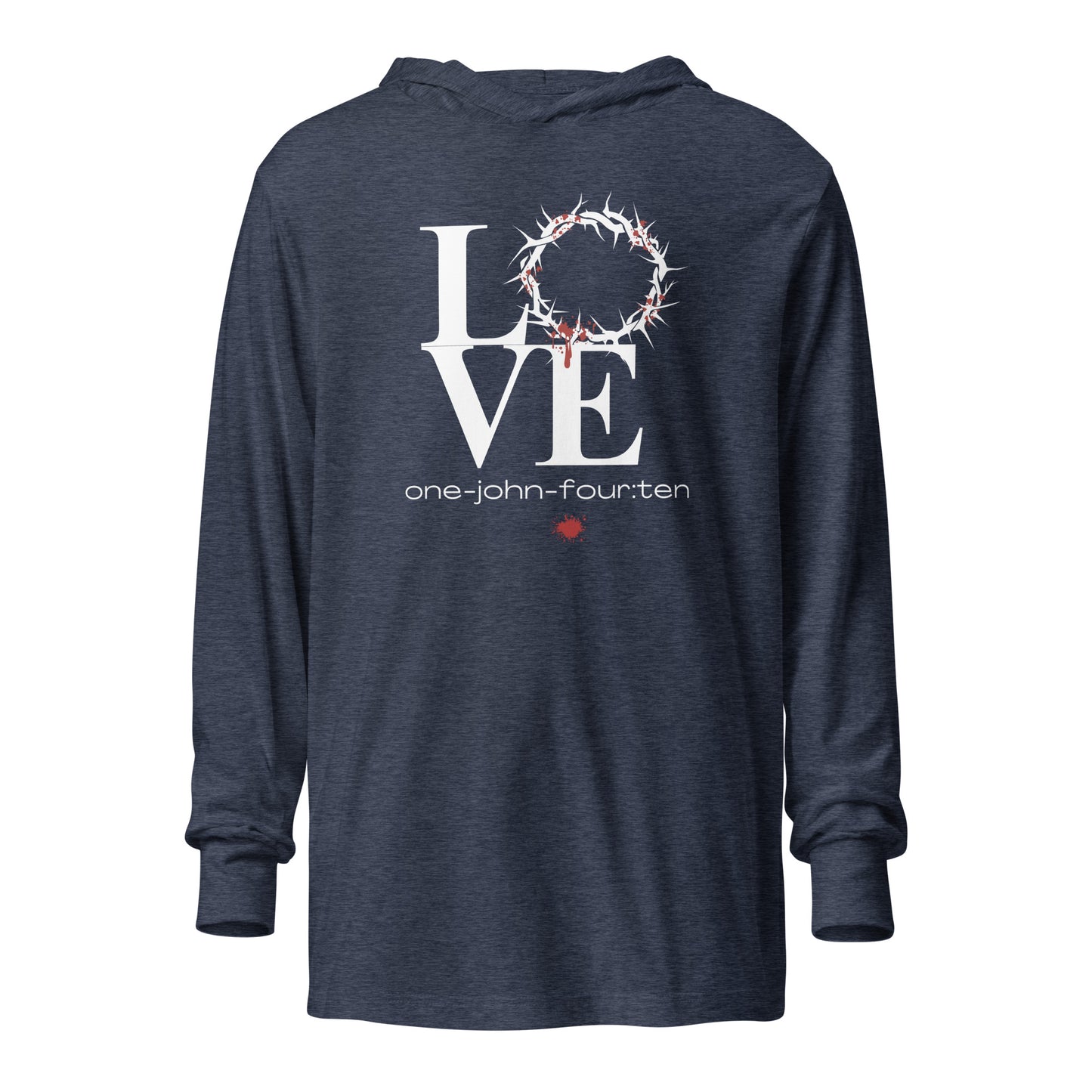 This is Love hoodie t-shirt heather navy