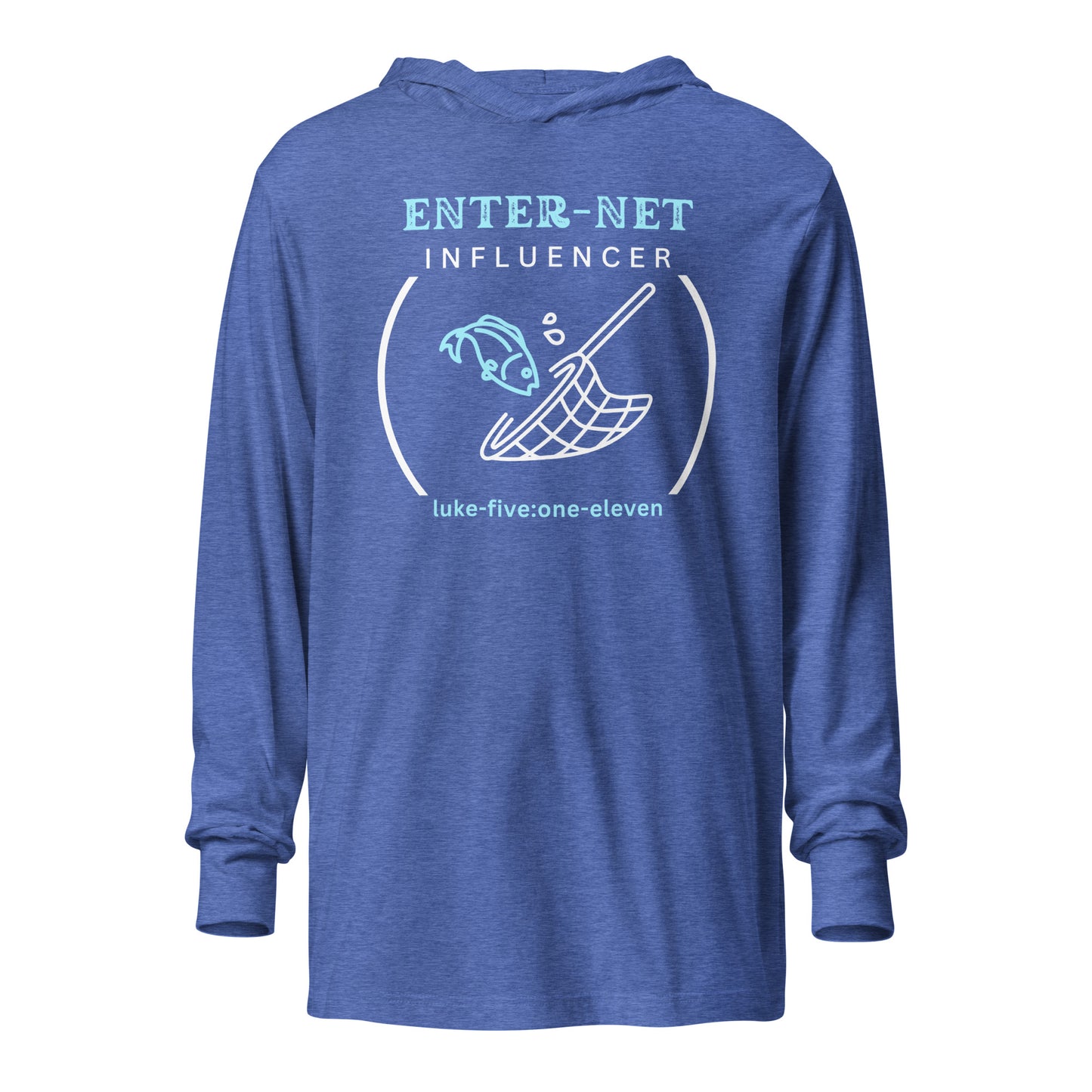 Enter-Net Influencer hoodie t-shirt heather true royal