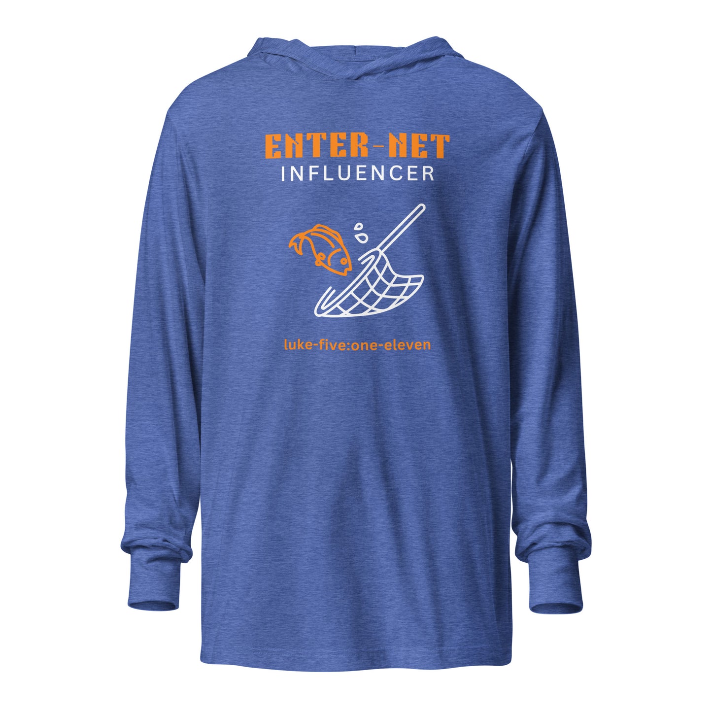 Enter-Net Influencer hoodie t-shirt heather true royal