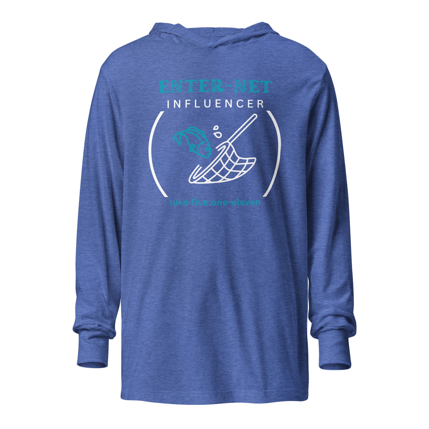 Enter-Net Influencer hoodie t-shirt heather true royal