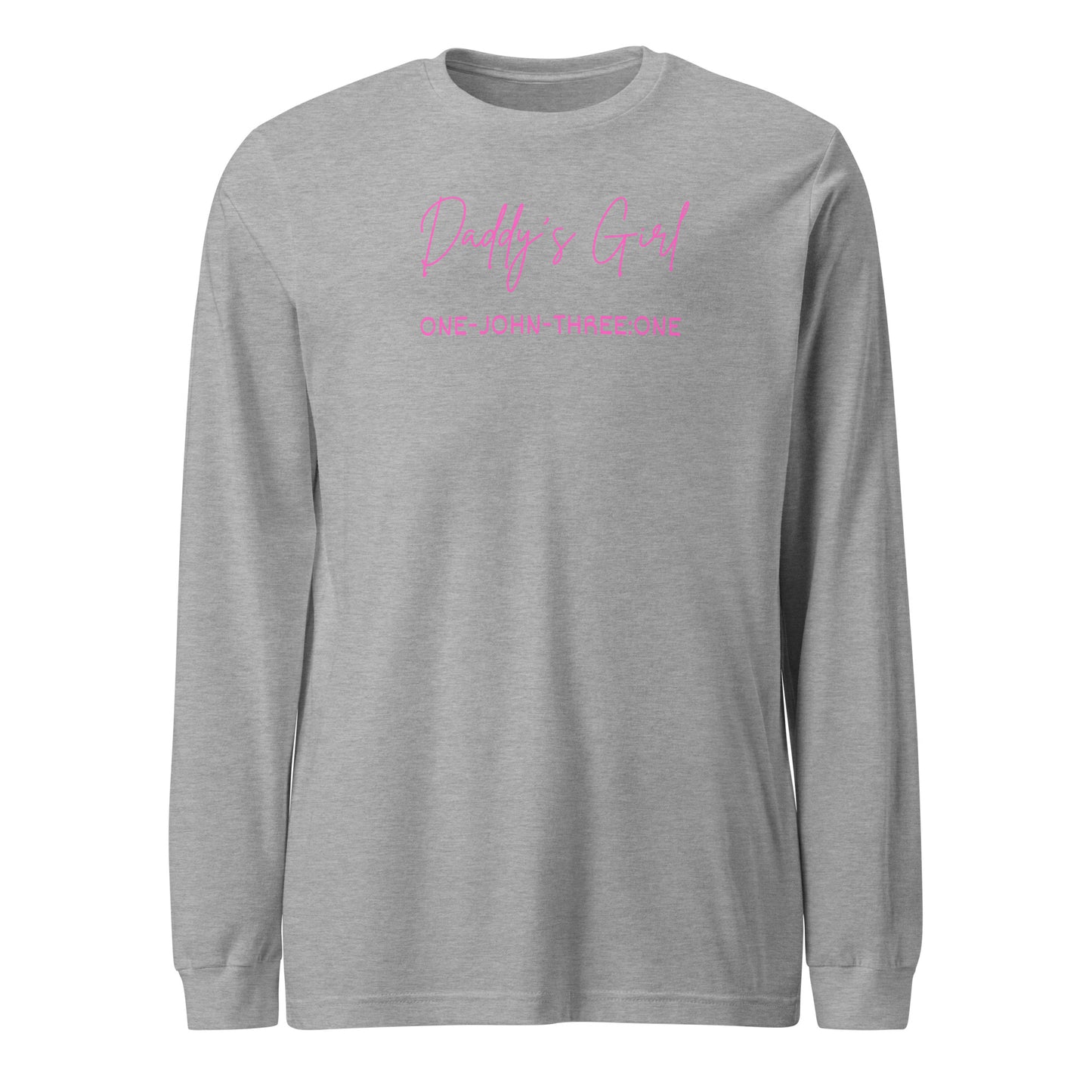 Daddy’s Girl long-sleeve t-shirt athletic heather
