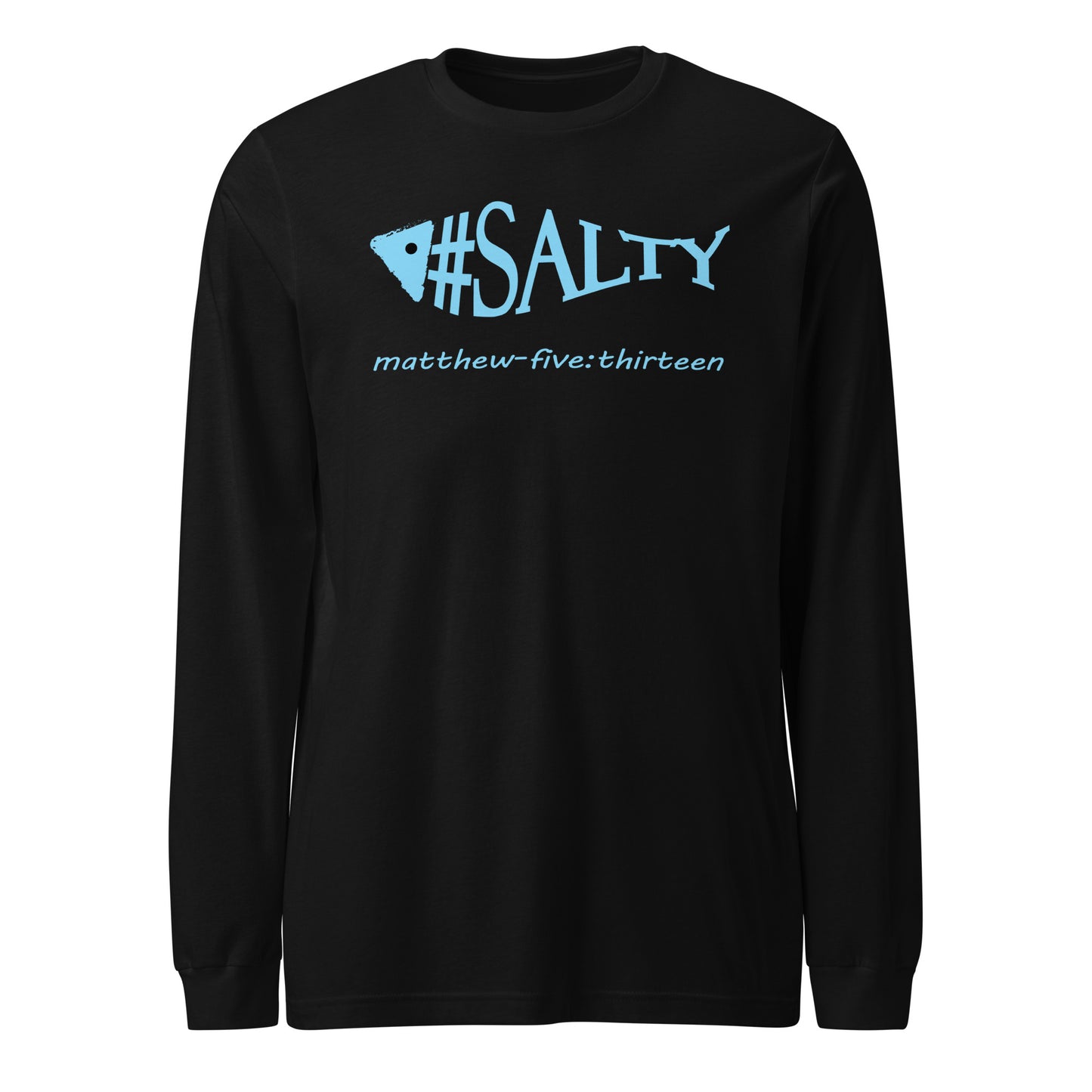 #Salty long-sleeve t-shirt black