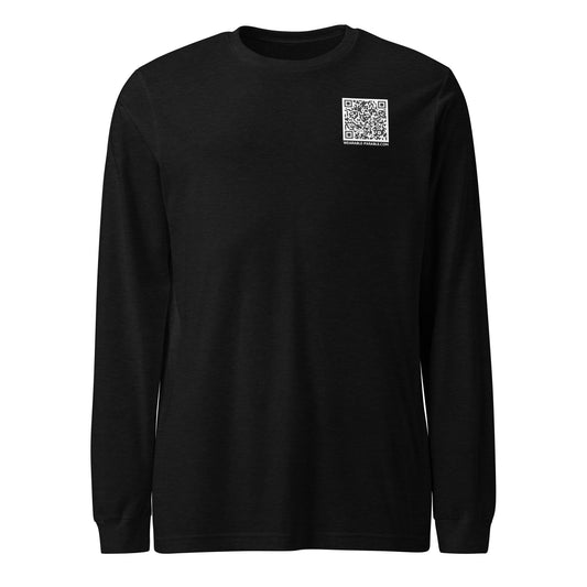 Follow Jesus long-sleeve t-shirt black heather