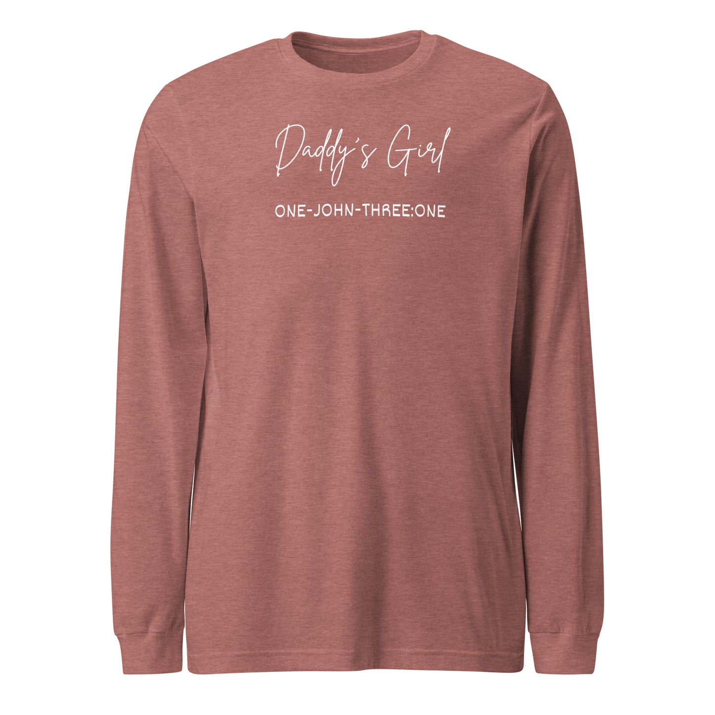 Daddy’s Girl long-sleeve t-shirt heather mauve