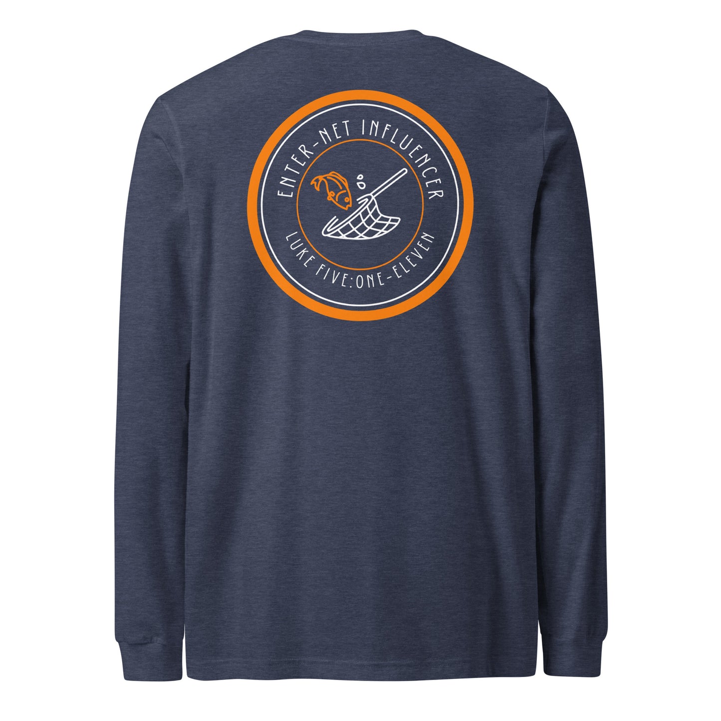 Enter-Net Influencer long-sleeve t-shirt heather navy