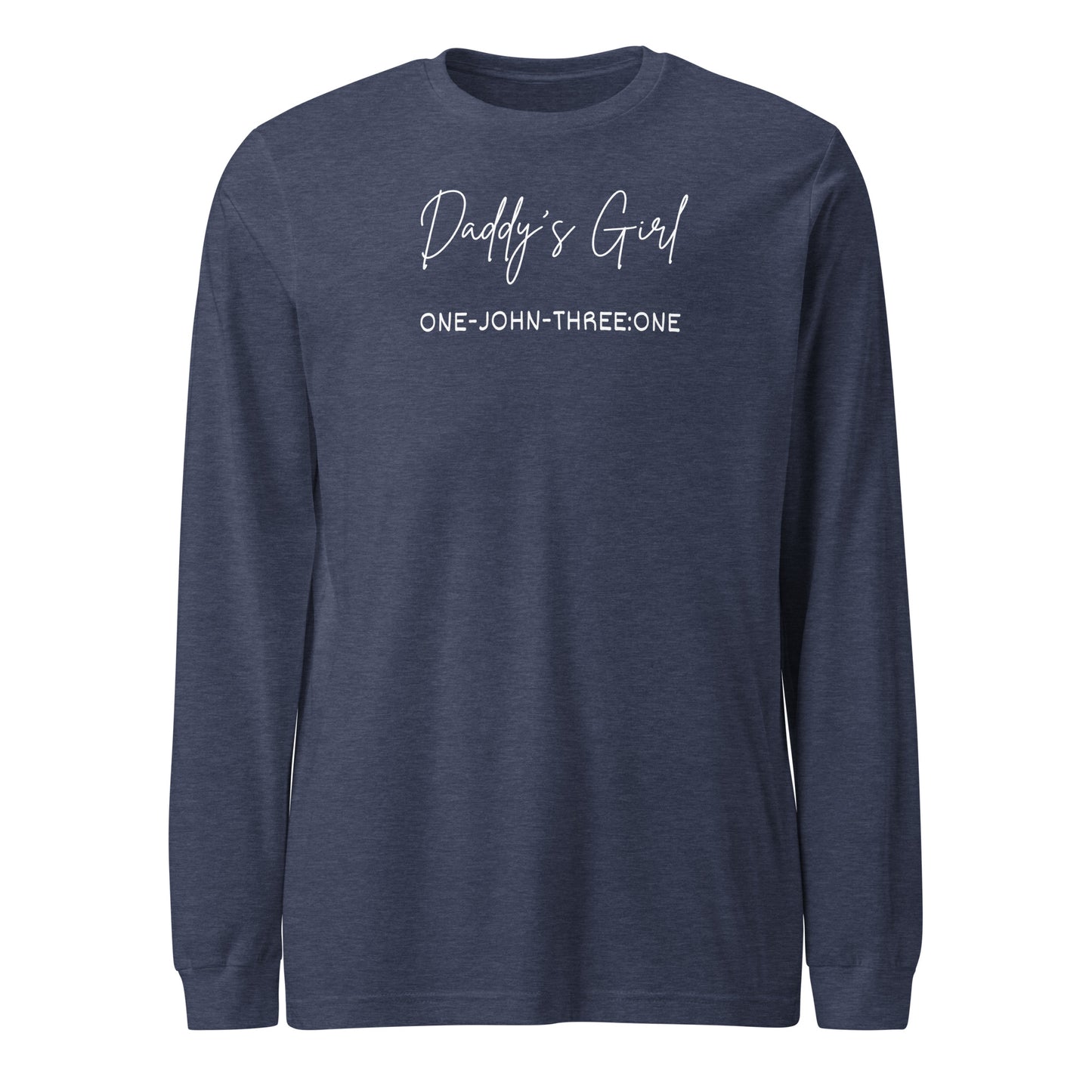 Daddy’s Girl long-sleeve t-shirt heather navy