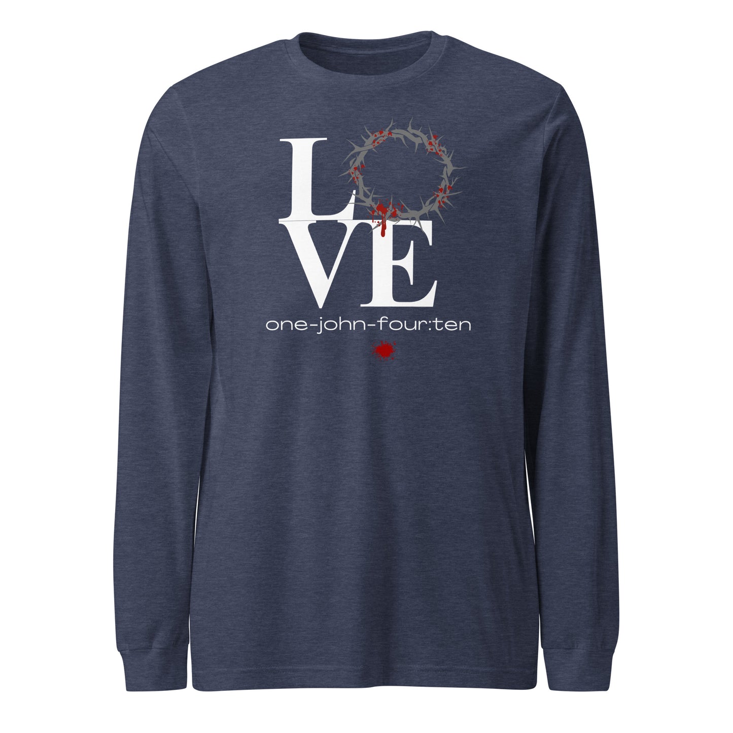 This is Love long-sleeve t-shirt heather navy