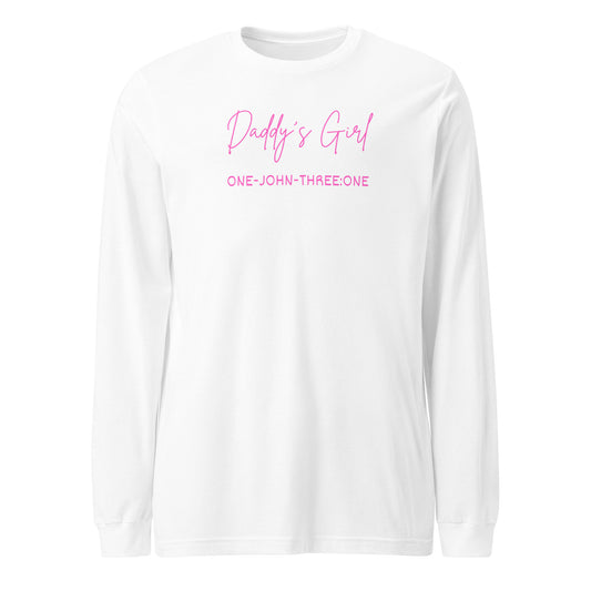 Daddy’s Girl long-sleeve t-shirt white