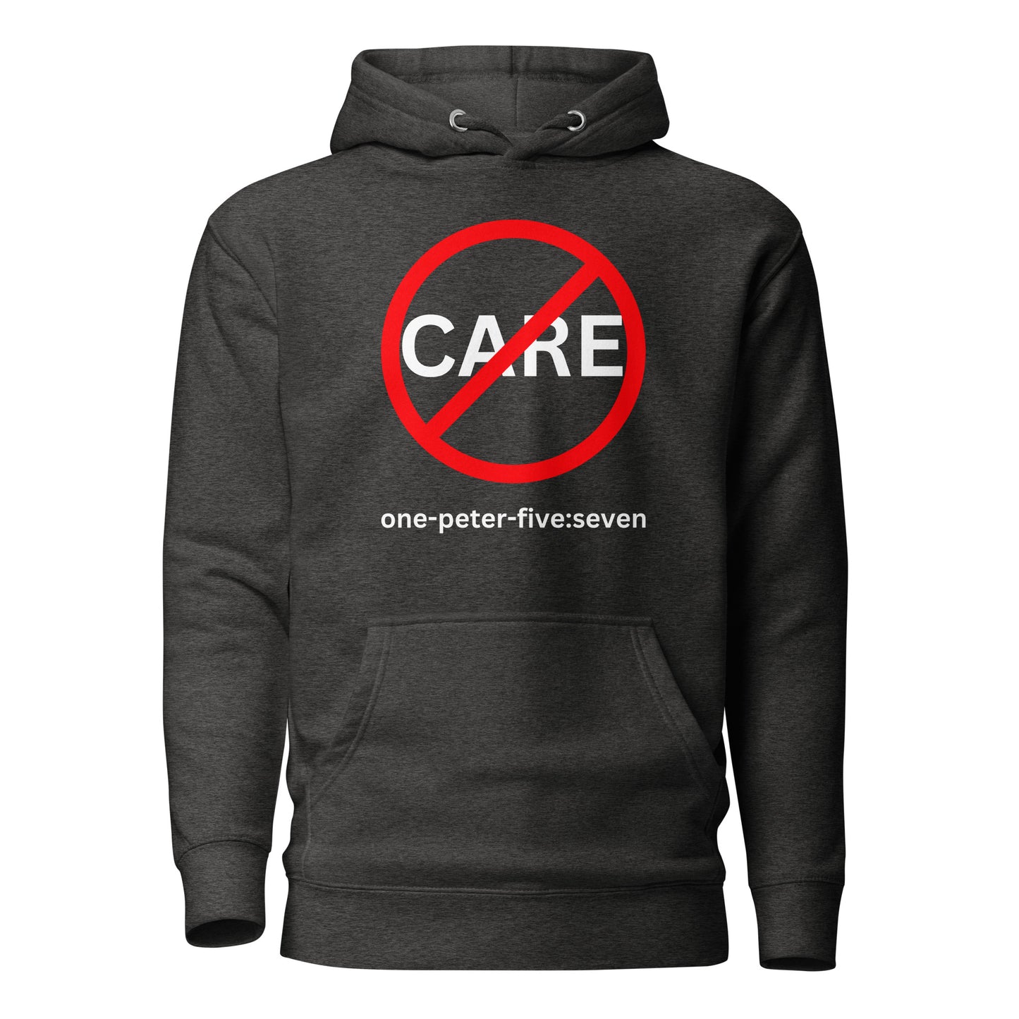 Don’t Care hoodie sweatshirt charcoal heather