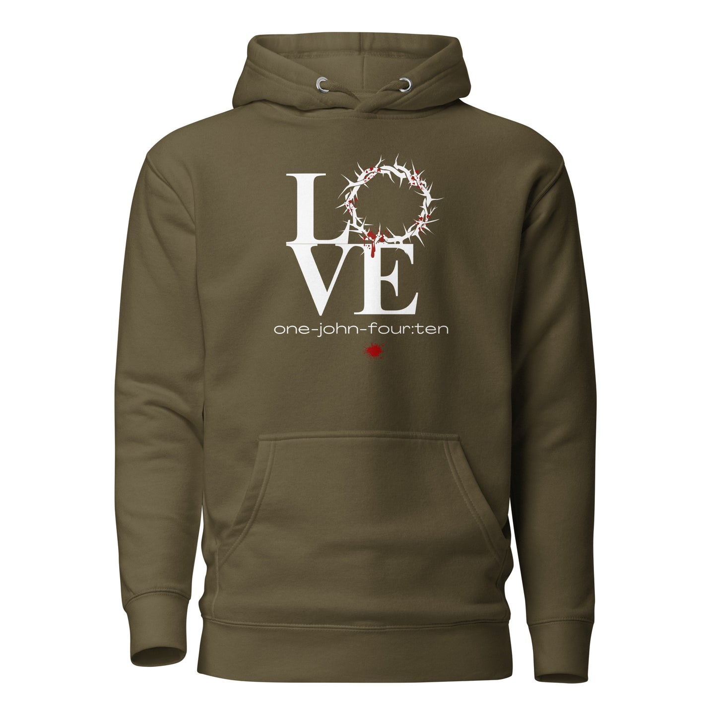 This is Love hoodie sweatshirt military green