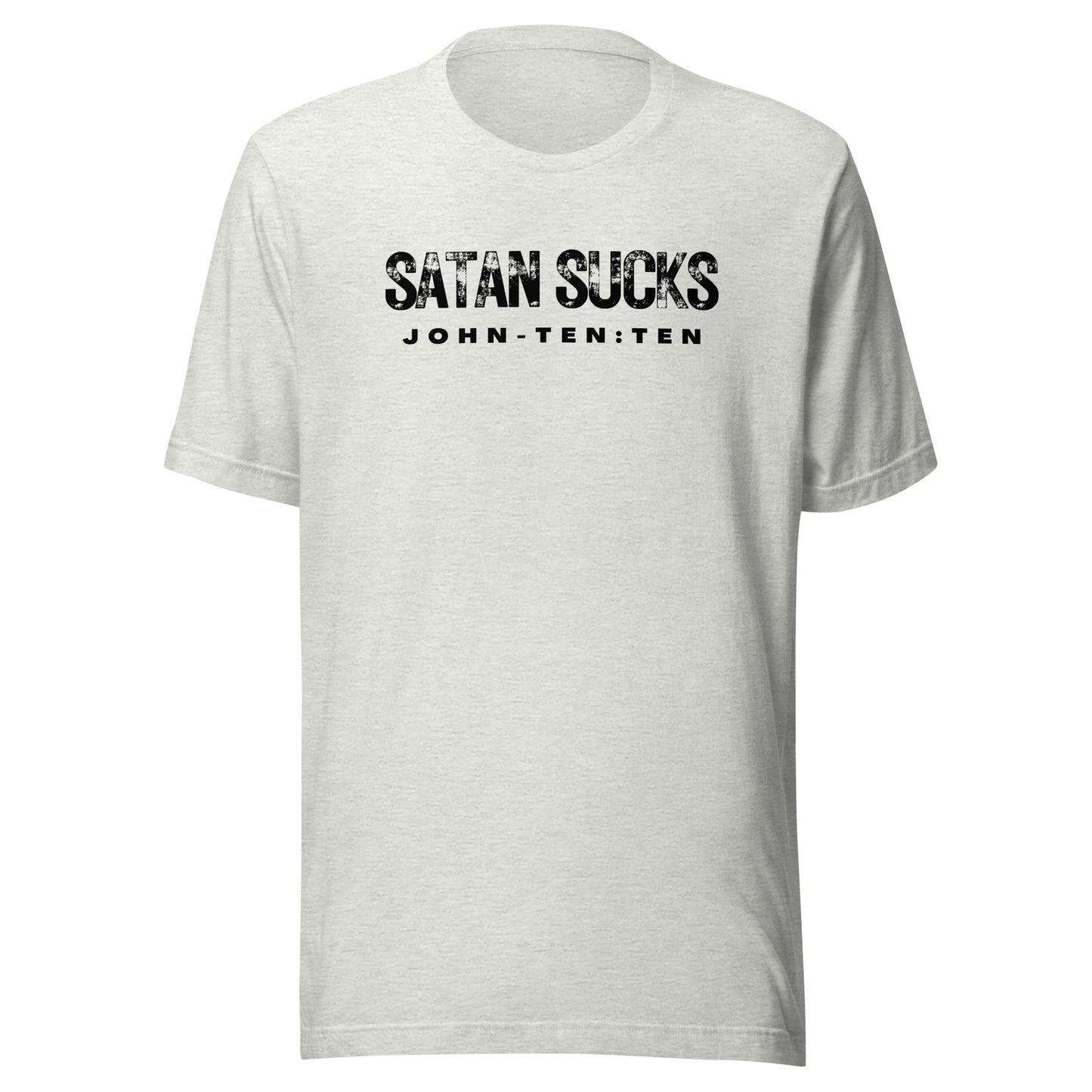 Satan Sucks short sleeve t-shirt ash