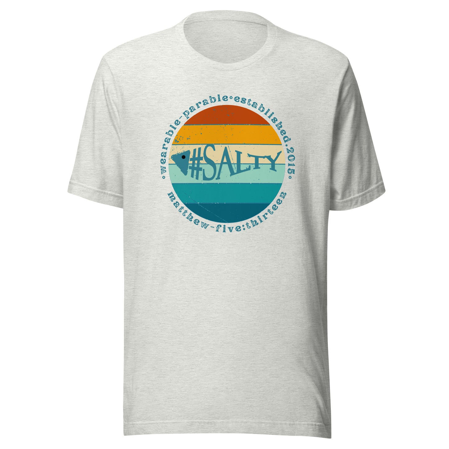 #Salty short sleeve t-shirt ash gray