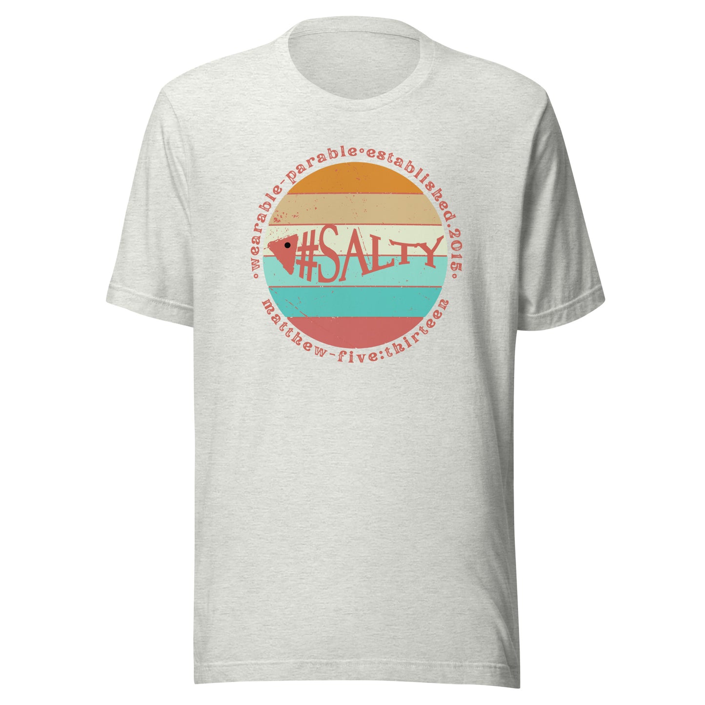 #Salty short sleeve t-shirt ash gray