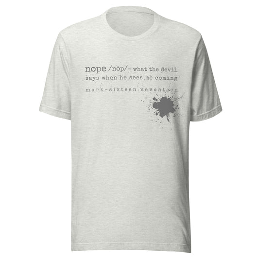 Nope t-shirt ash heather