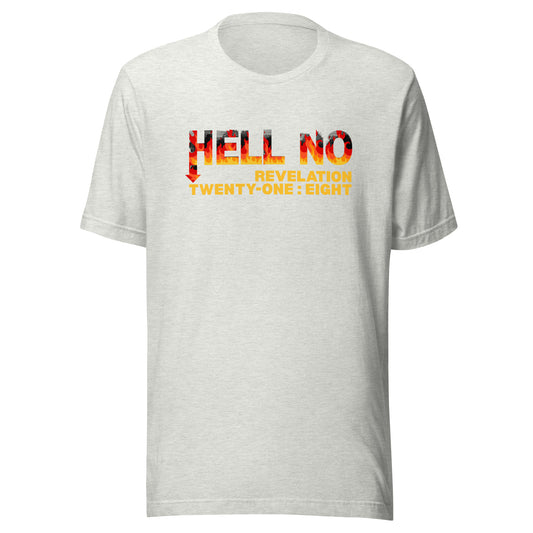 Hell No t-shirt ash gray
