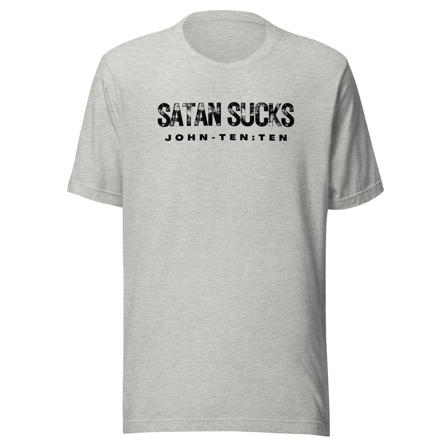 Satan Sucks short sleeve t-shirt athletic heather