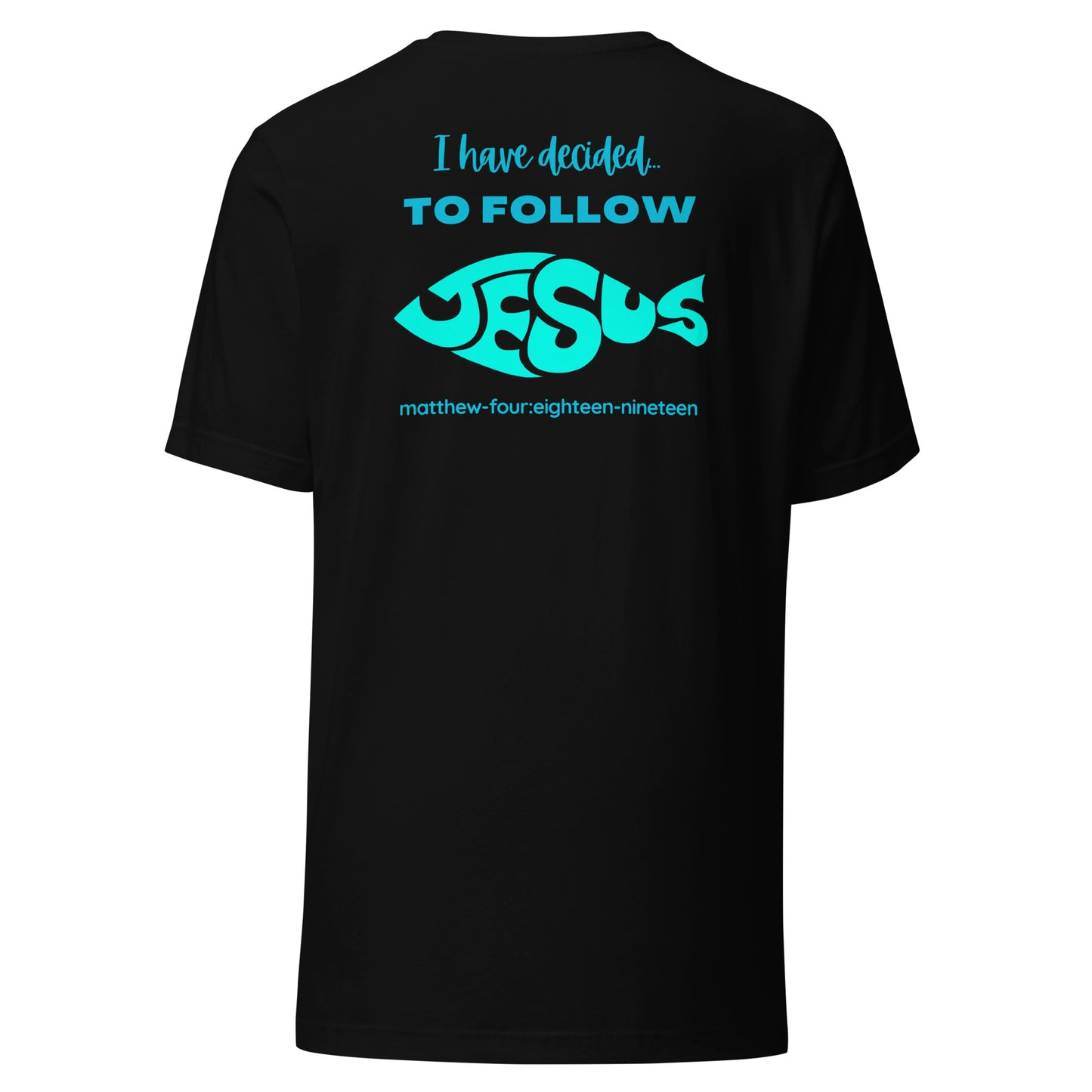 Follow Jesus short sleeve t-shirt black