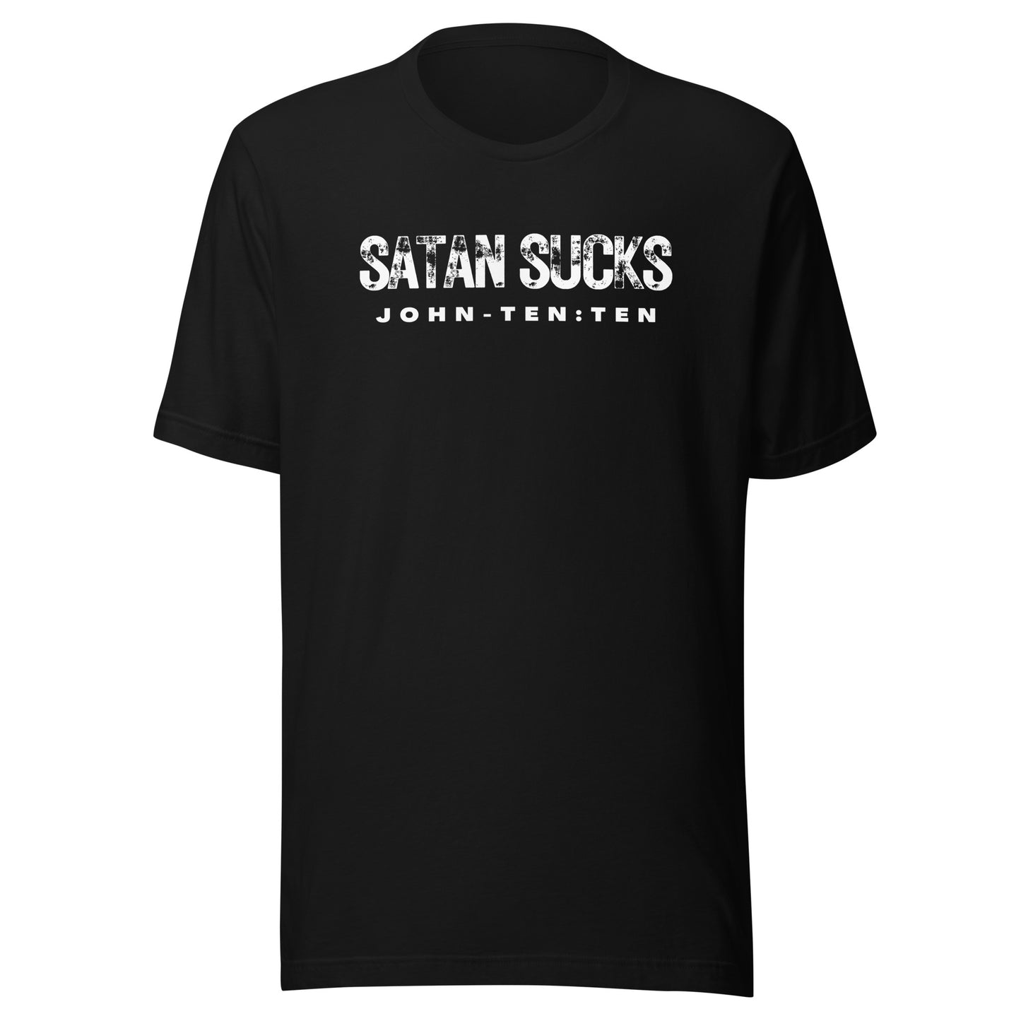 Satan Sucks short sleeve t-shirt black heather