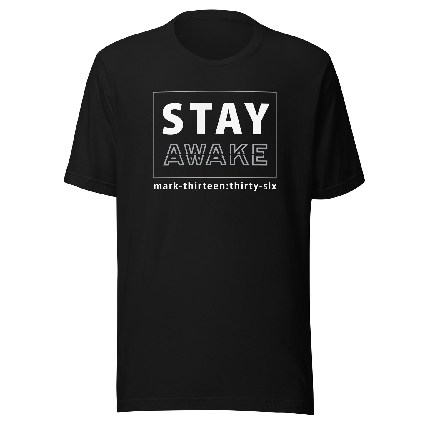 Stay Awake short sleeve t-shirt black
