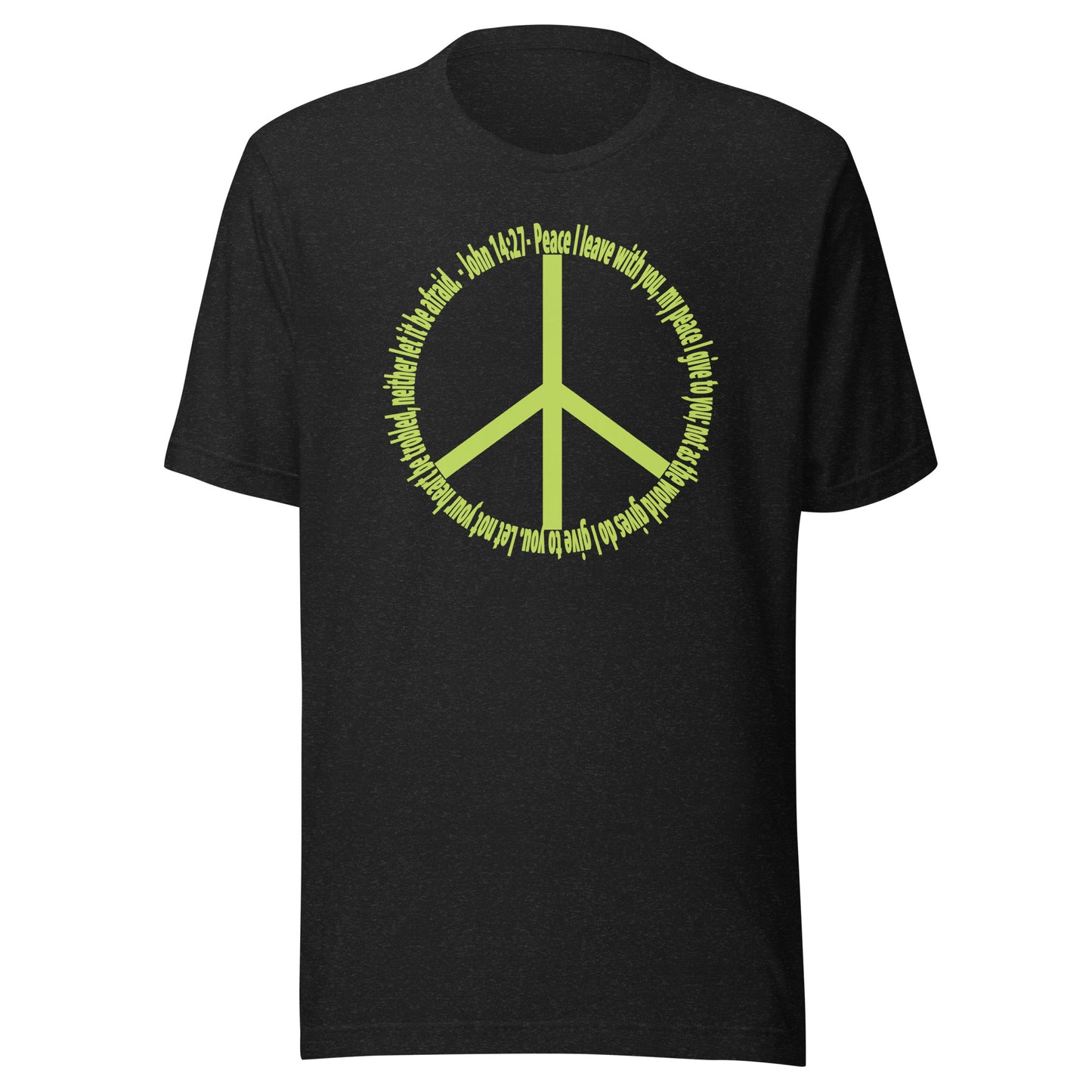 God’s Peace > World Peace short sleeve t-shirt black heather