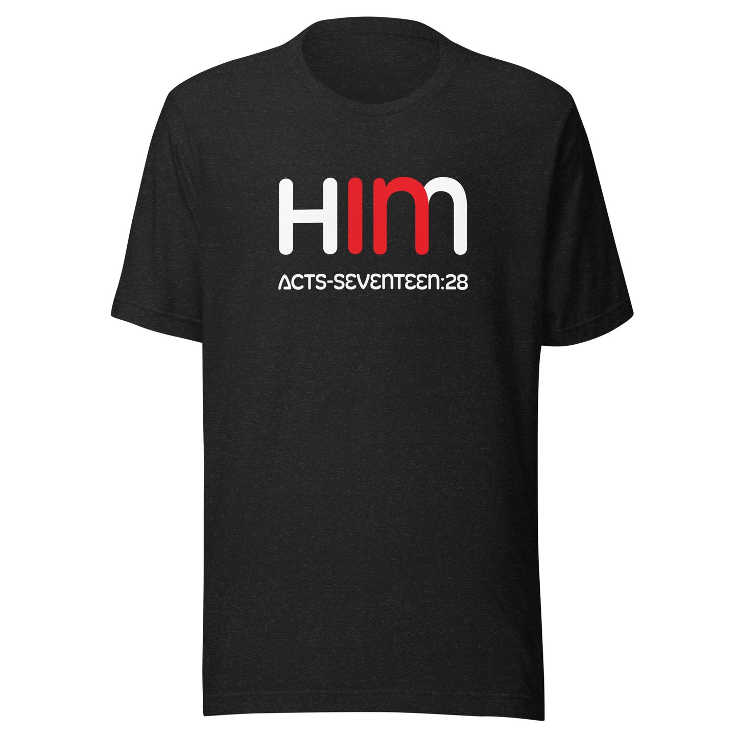 In Him short sleeve t-shirt black heather