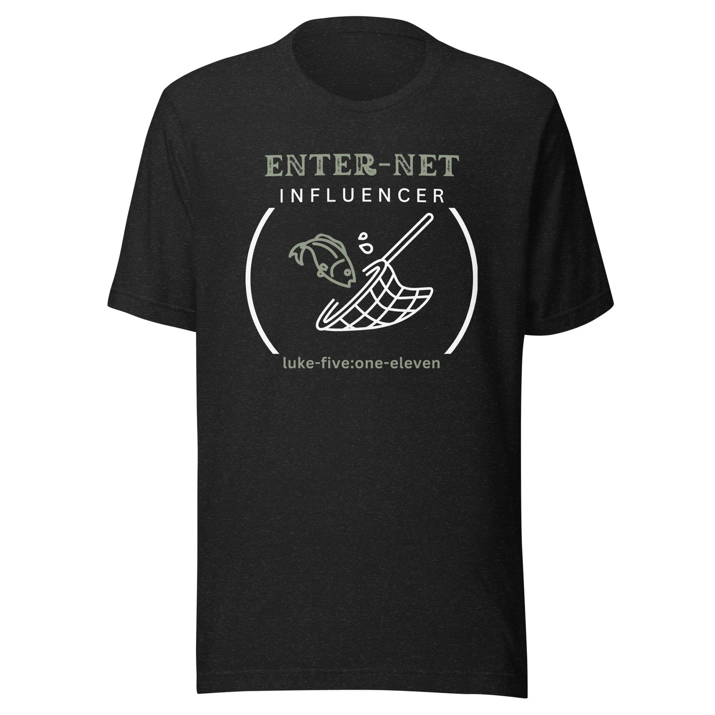 Enter-Net Influencer short sleeve t-shirt black heather