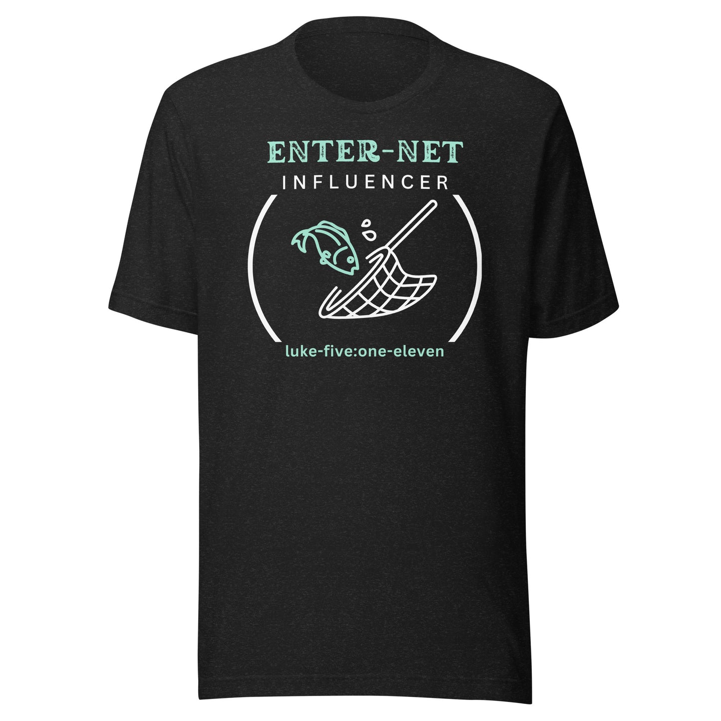 Enter-Net Influencer short sleeve t-shirt black heather