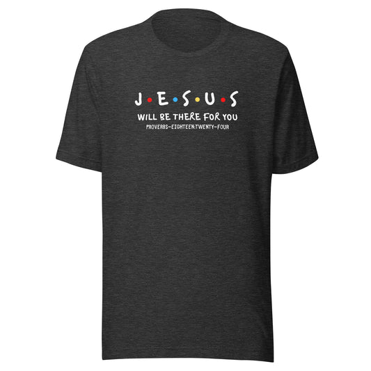 Jesus Is My Friend short sleeve t-shirt dark gray heather