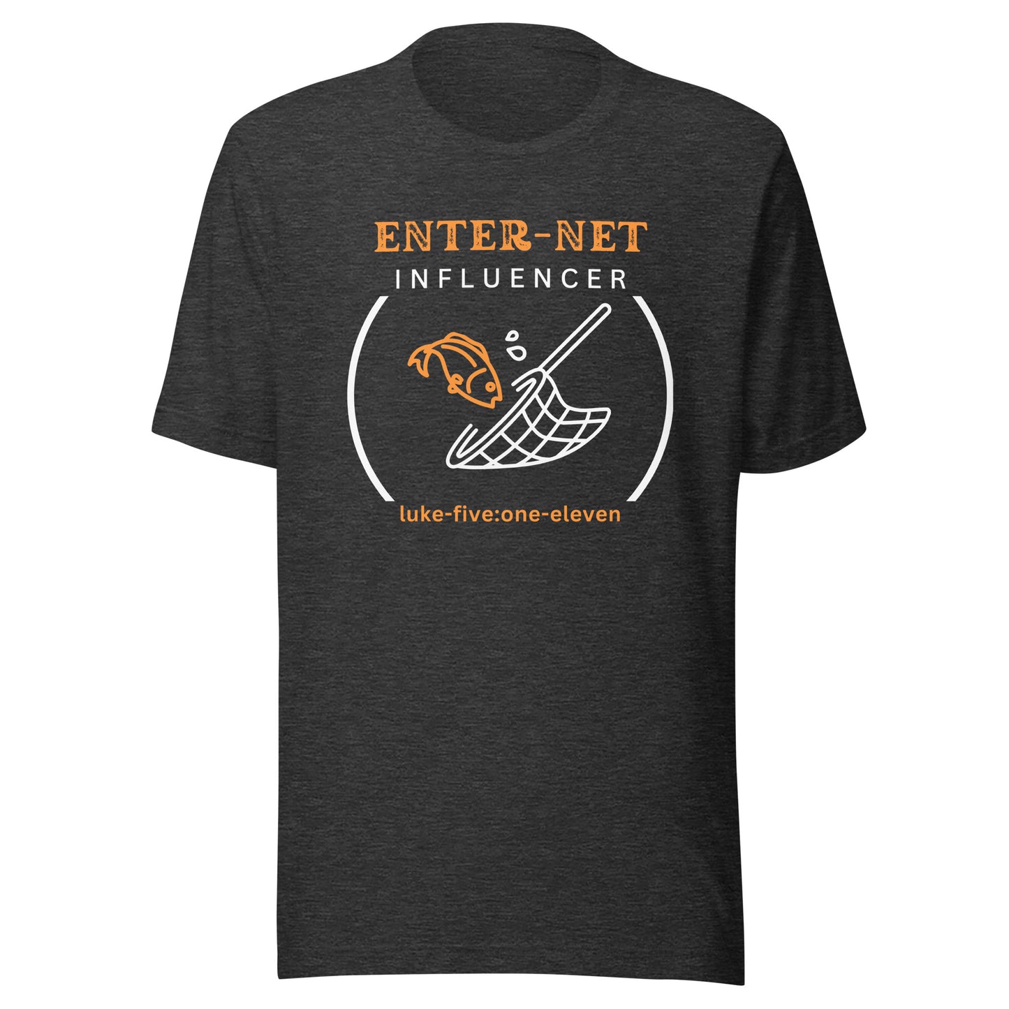 Enter-Net Influencer short sleeve t-shirt dark gray heather