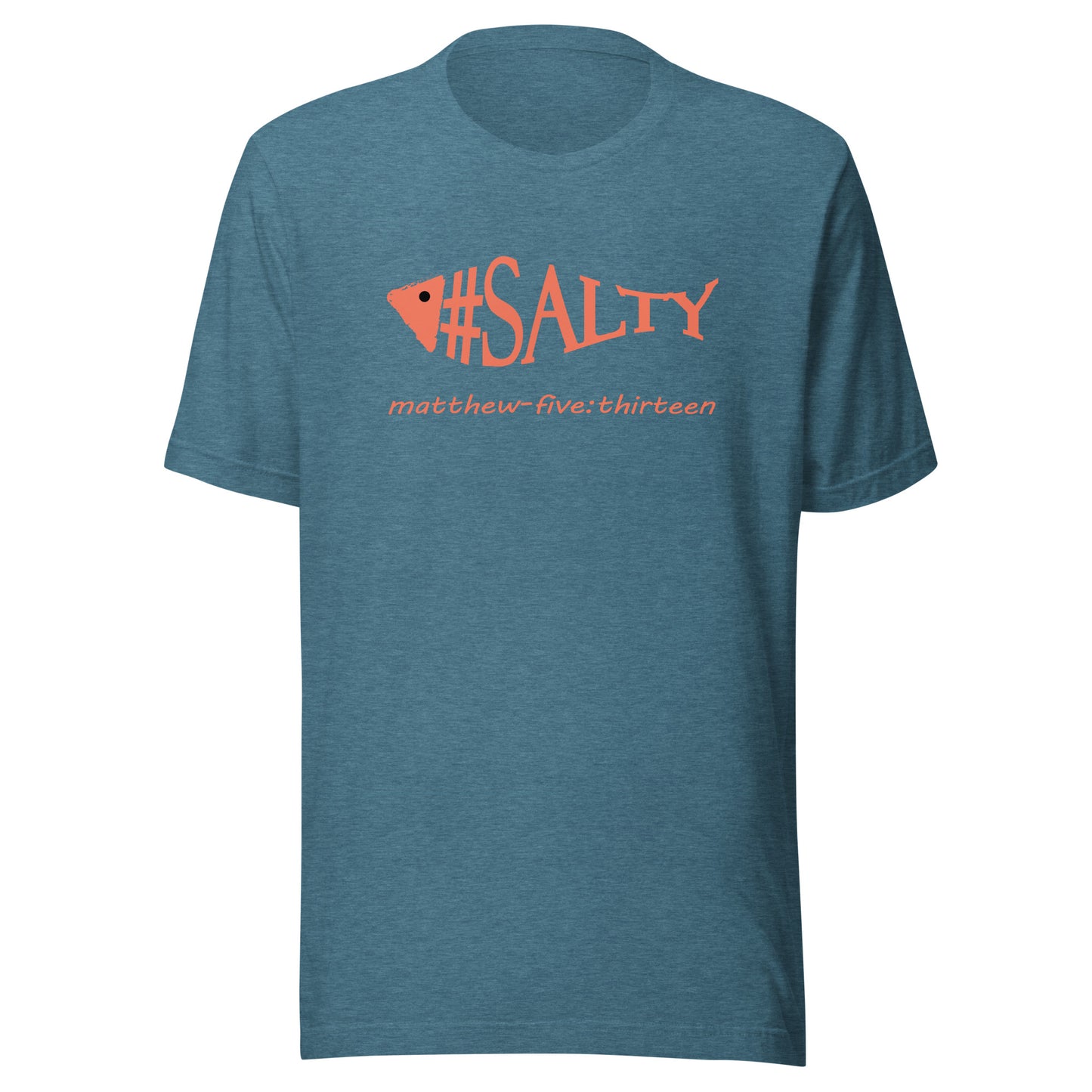 #Salty short sleeve t-shirt heather deep teal