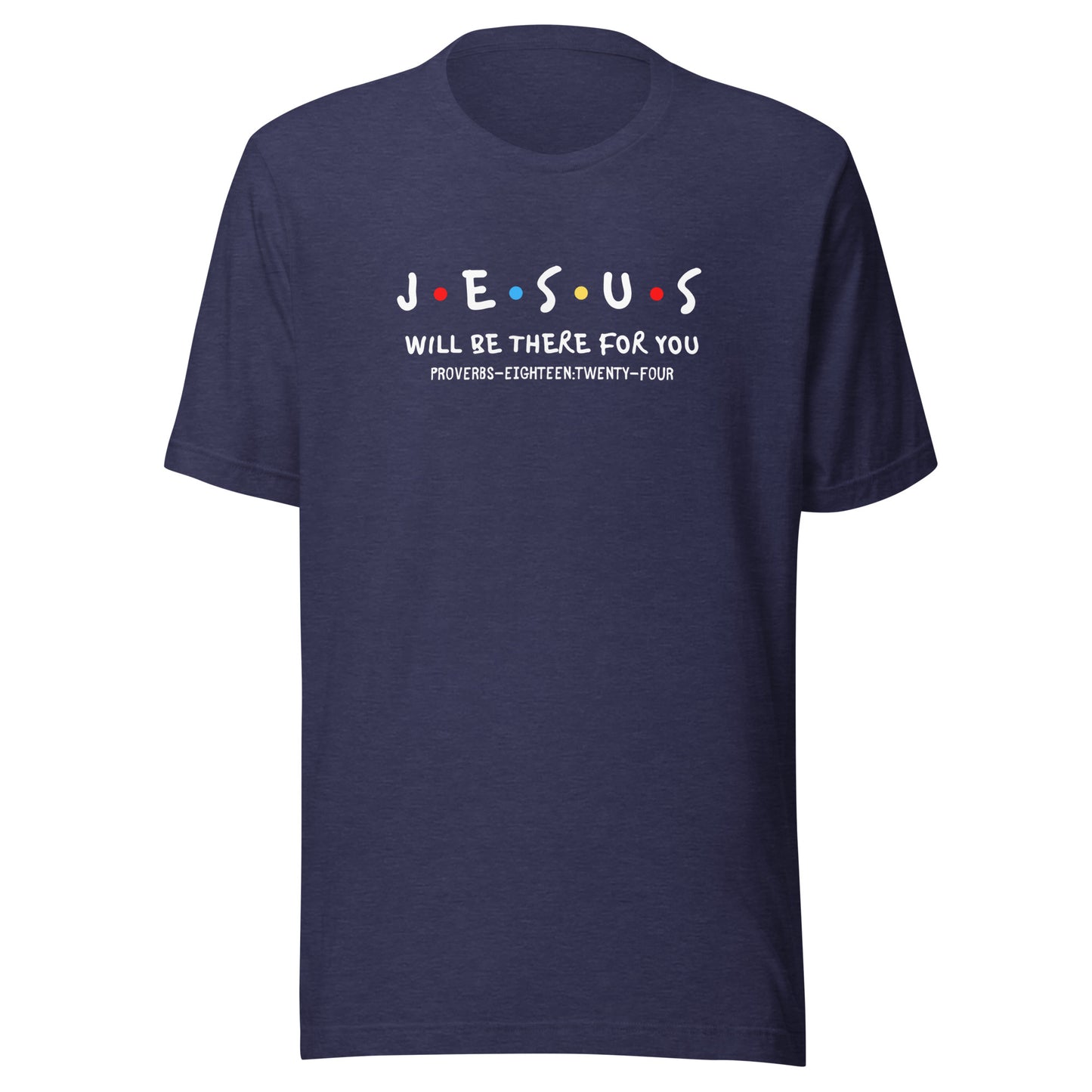 Jesus Is My Friend short sleeve t-shirt heather midnight navy