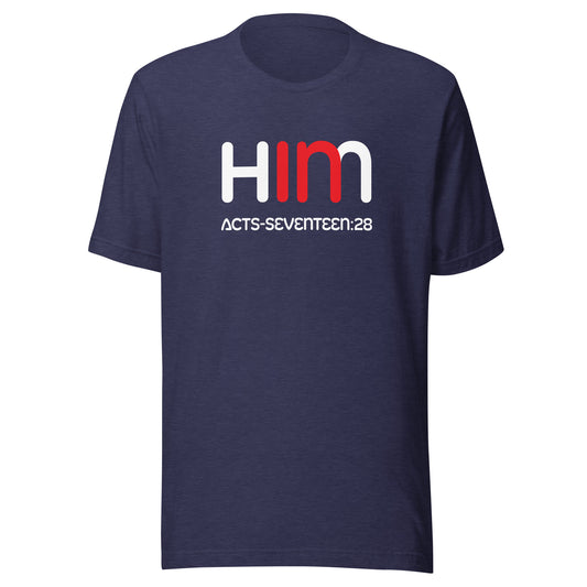 In Him short sleeve t-shirt heather midnight navy
