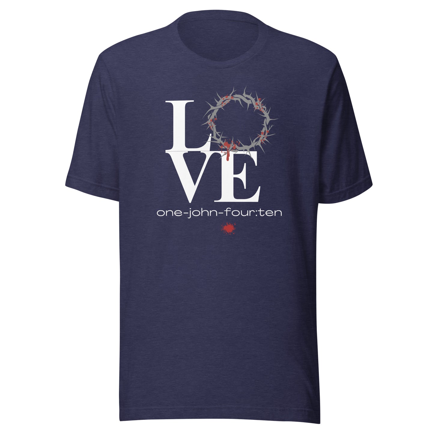 This is Love short sleeve t-shirt heather midnight navy
