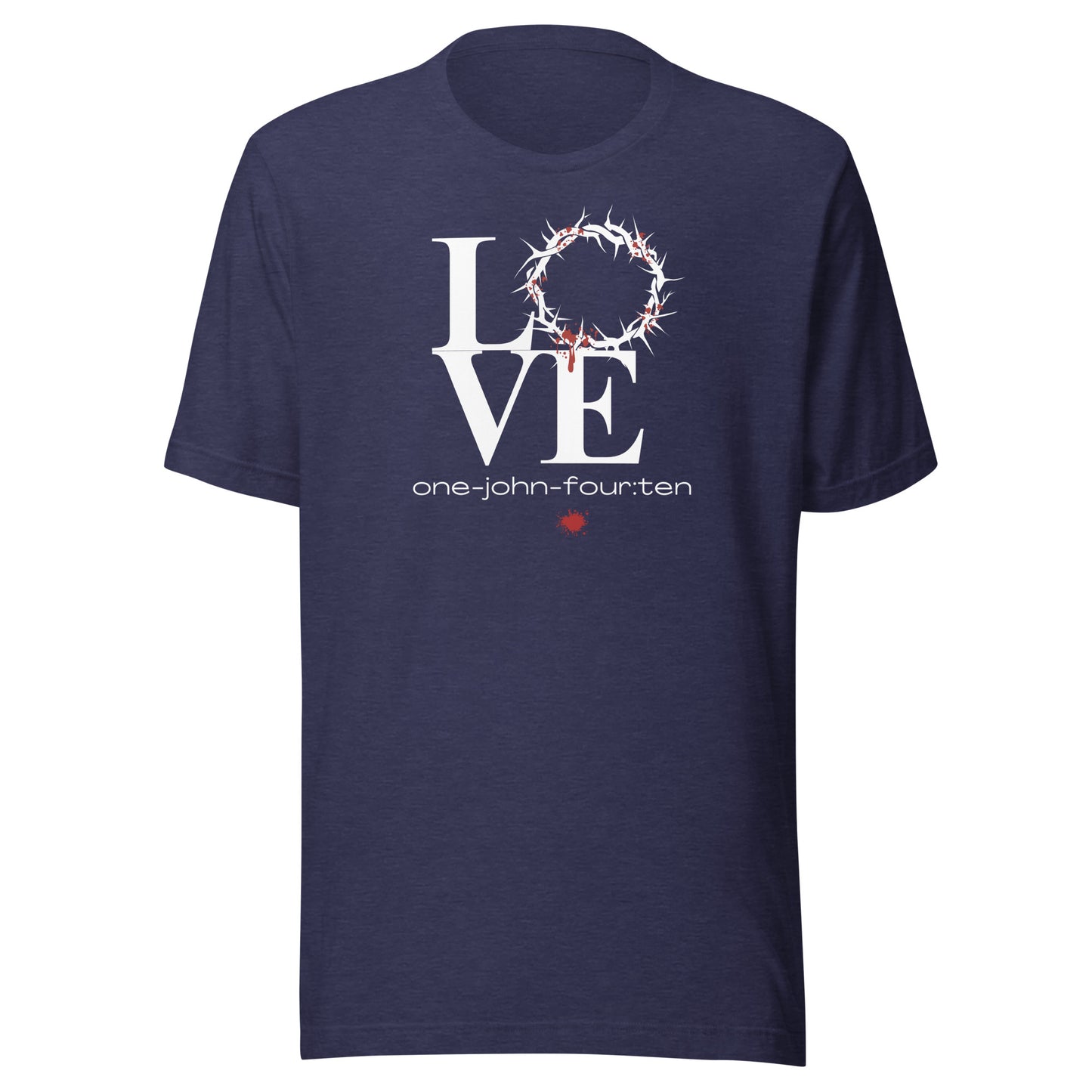 This is Love short sleeve t-shirt heather midnight navy