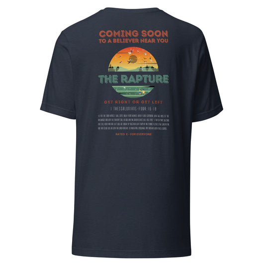 The Rapture t-shirt back heather navy