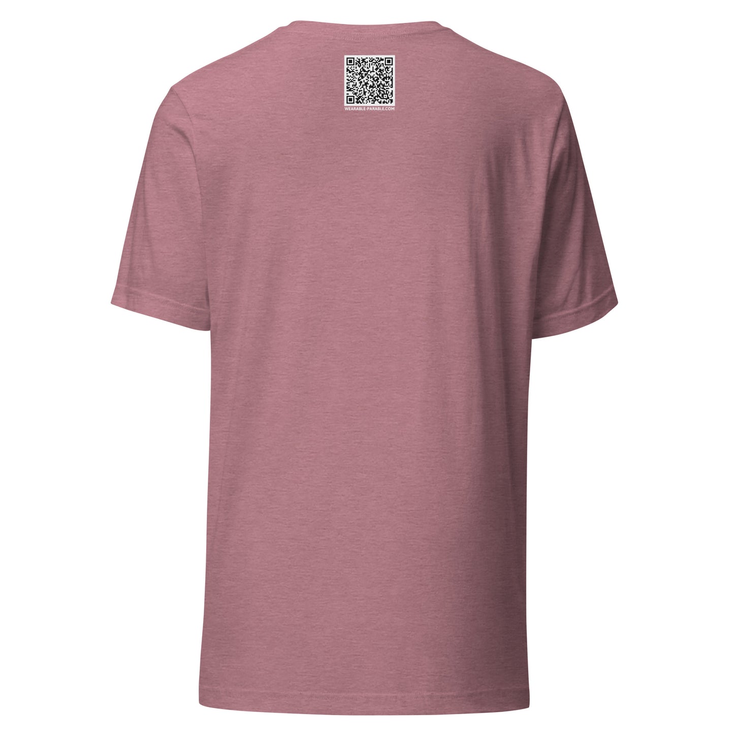 Faith Lives Here short sleeve t-shirt heather orchid