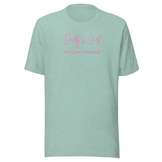 Daddy’s Girl short sleeve t-shirt heather prism dusty blue