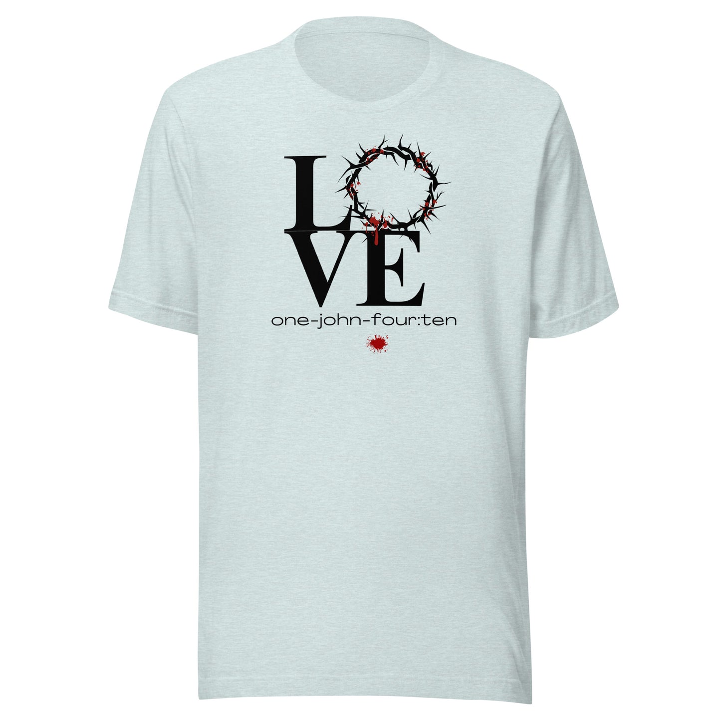 This is Love short sleeve t-shirt heather prism ice blue