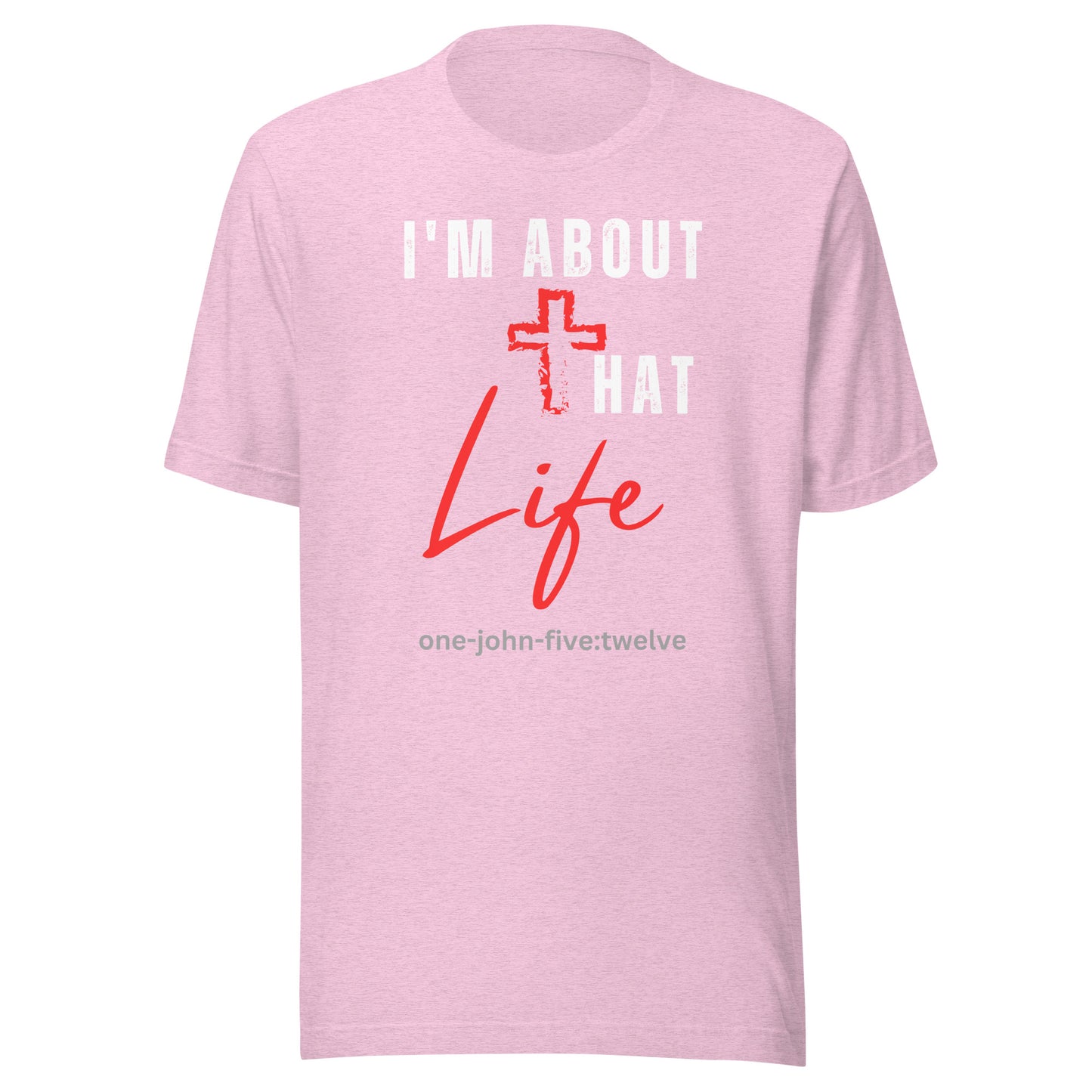 I’m About That Life short sleeve t-shirt heather prism lilac