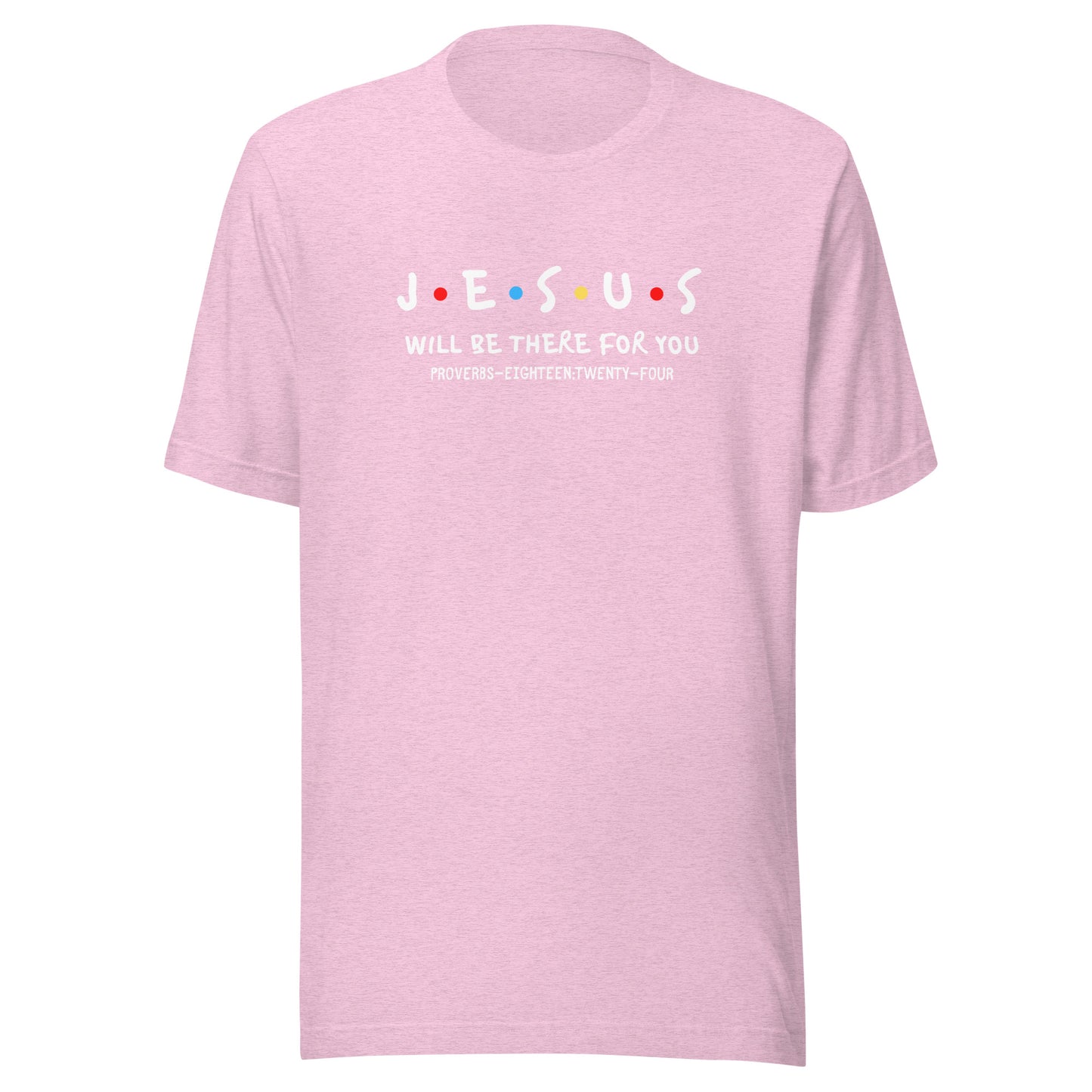 Jesus Is My Friend short sleeve t-shirt heather prism lilac