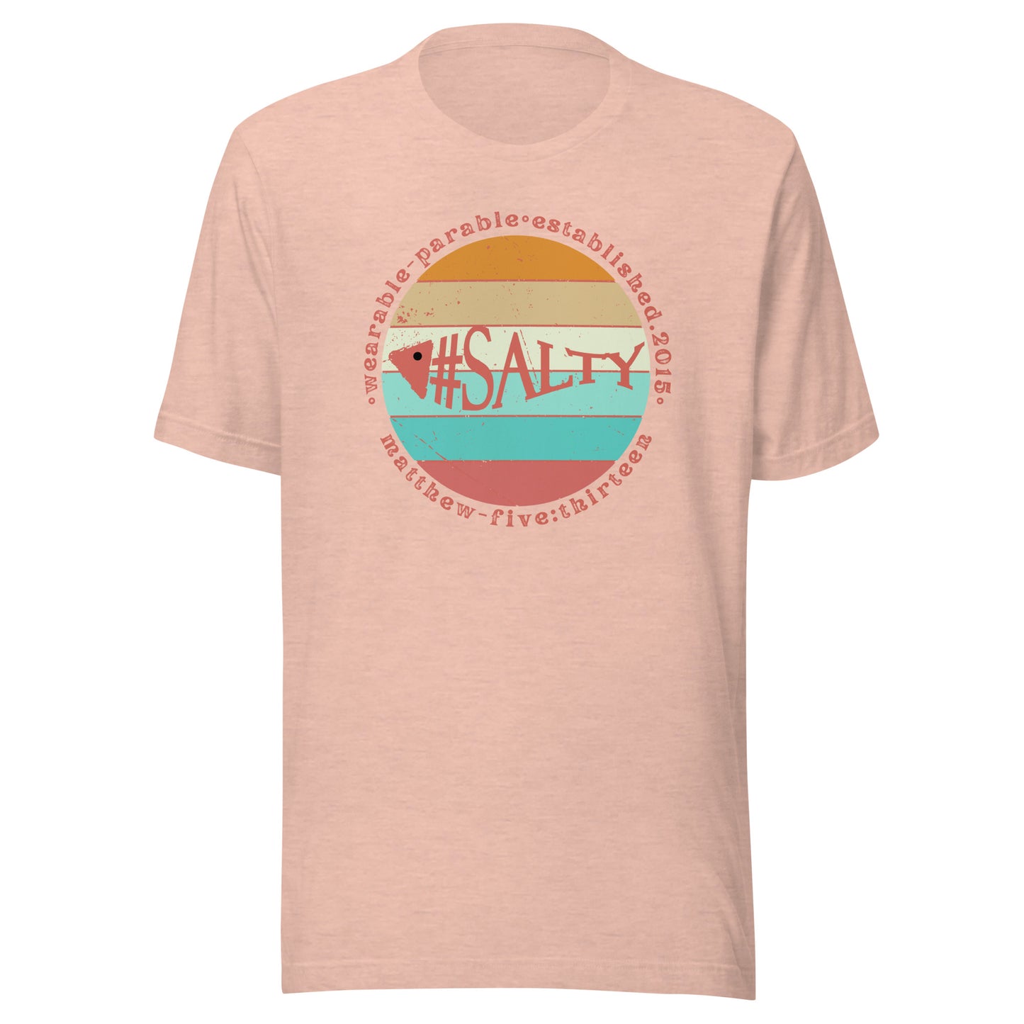 #Salty short sleeve t-shirt heather prism peach
