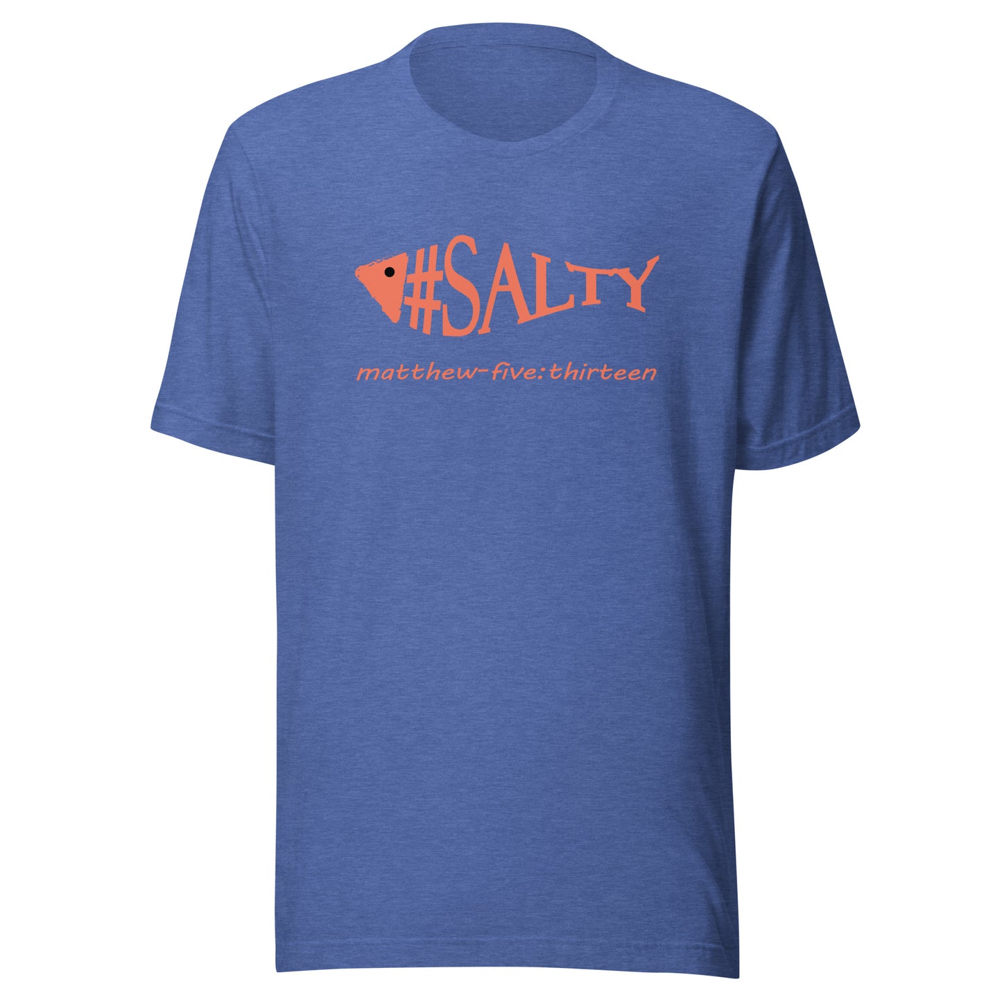 #Salty short sleeve t-shirt heather true royal