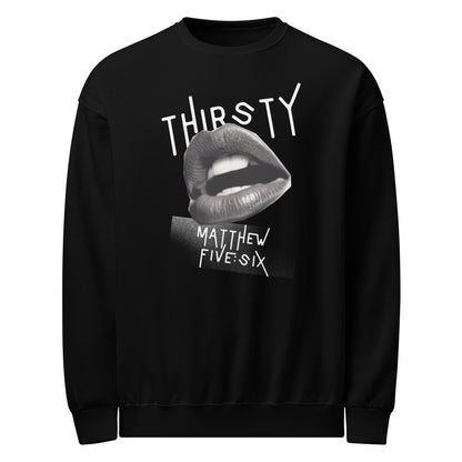 Thirsty long sleeve sweatshirt black
