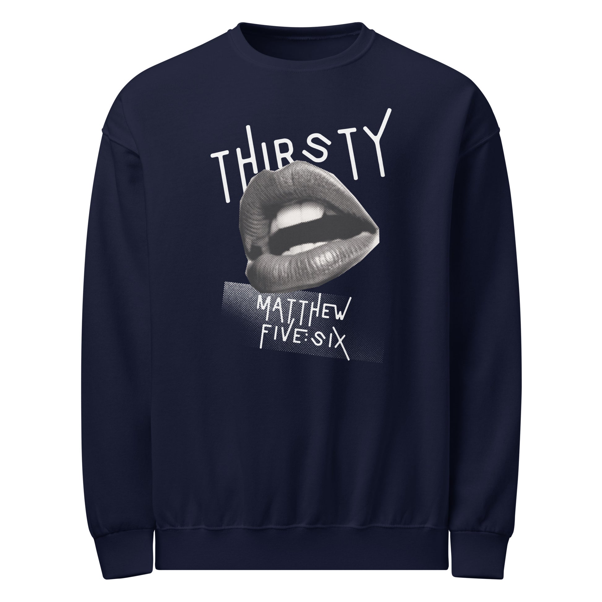 Thirsty long sleeve sweatshirt navy blue