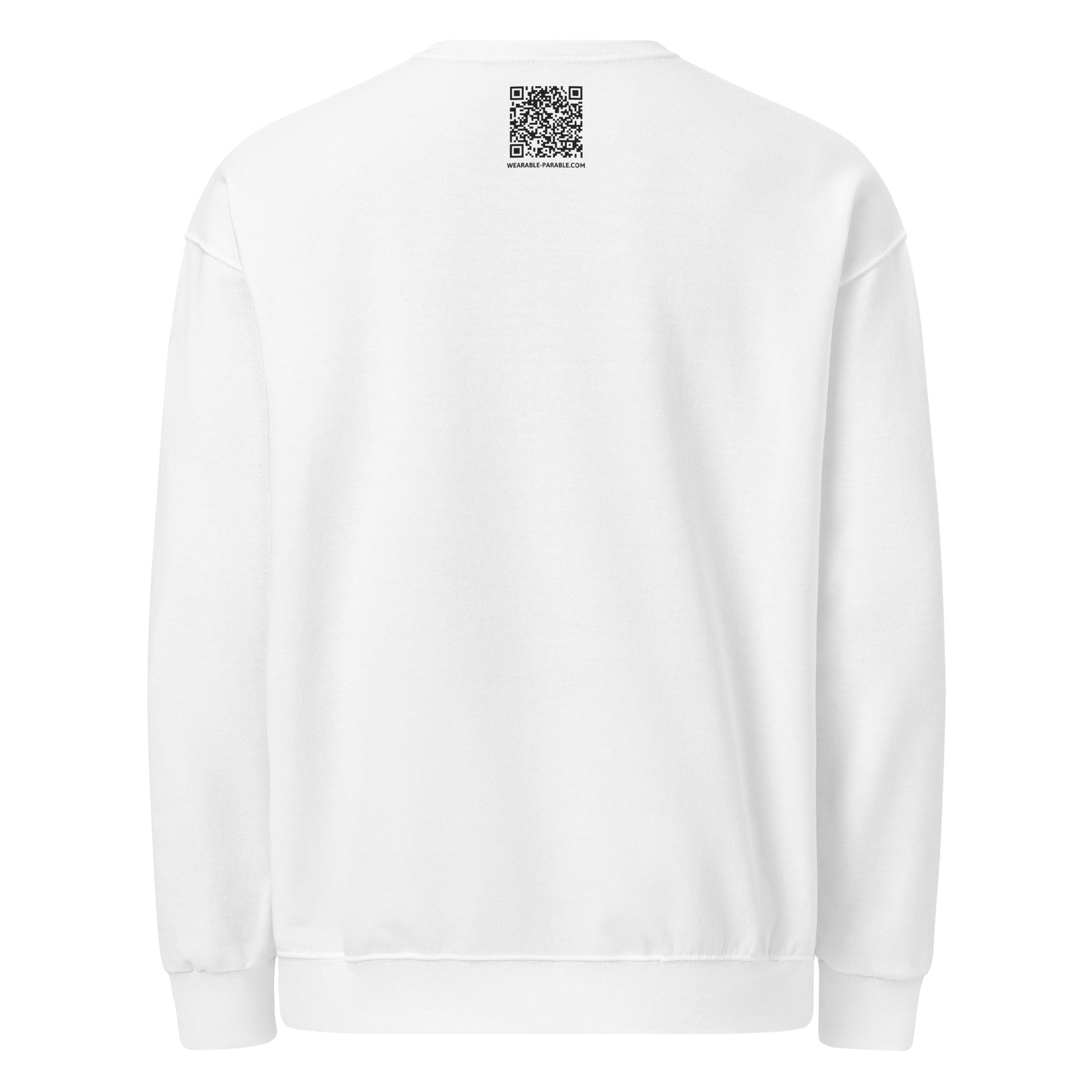 Thirsty sweatshirt back white