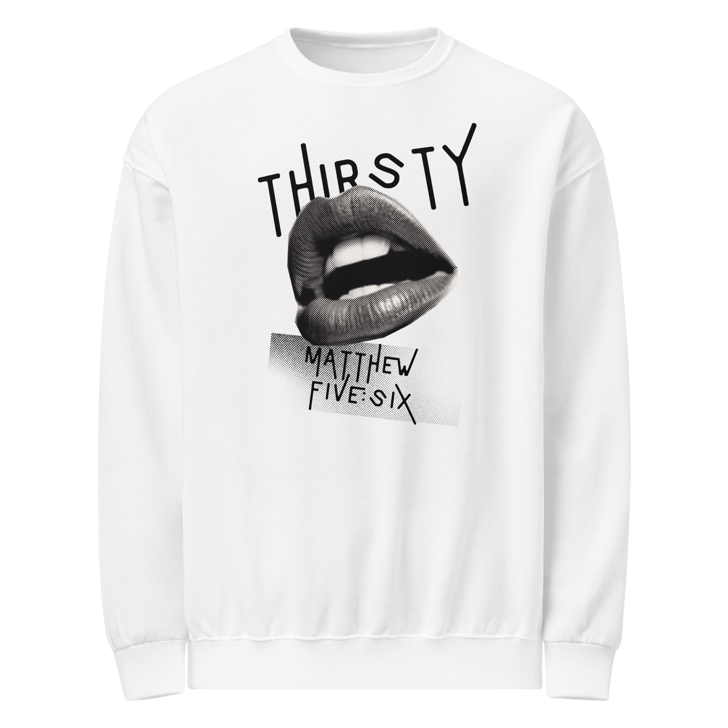 Thirsty sweatshirt white